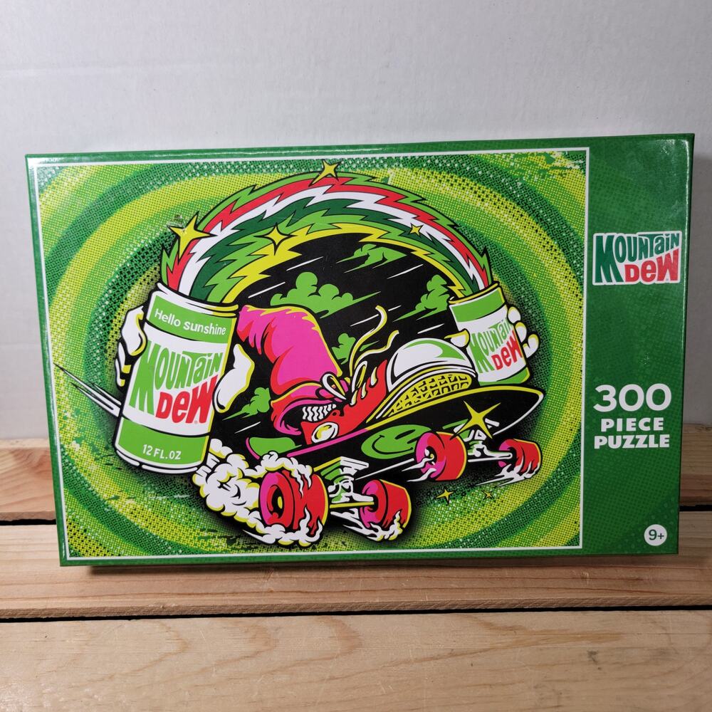 Mountain Dew 300 Pc Jigsaw Puzzle by RoseArt + Bonus Poster